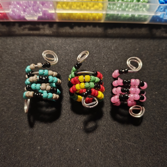 Handmade Accessories - Dreadlock Jewelry Handmade Multicolor Beaded Hair Sticks Loc Charms Hair Coils